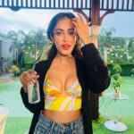 Priya Banerjee Instagram – Playing dress up n staying hydrated this monsoon ☔️💚🌼