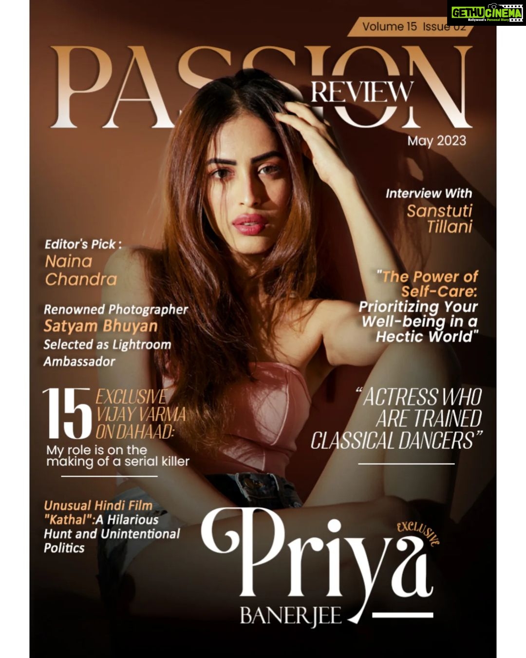 Priya Banerjee Instagram - Get ready for a showstopper! Our latest magazine cover is graced by the sensational actress @priyabanerjee , setting hearts ablaze with her captivating presence. Discover the secrets behind her success and get inspired by her journey, only in Passion Review magazine. #PassionReviewMagazine #CoverStar #priyabanerjee . . . . Cover Page : @priyabanerjee Interview : @sanstuti_tillani Editorial : @seraphic_attunement Movie Review : @sanyamalhotra_ @rajpalofficial #kathal Special Mention : @i.satyam5, @itsvijayvarma Photographer : @framingframesbyps Styling and concept : @chanchalkataria09 Artist Reputation Management : @planetmediapr PR : @presstoneagency . . . Follow us to stay up-to-date on all the latest fashion and trends! #magazinerelease #fashionforward