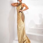 Priya Banerjee Instagram - About last night 🤍 For the launch of the new Mumbai flagship store by Gaurav Gupta couture 🤍 #shunya Wearing the one and only @gauravguptaofficial 🤍 Hair n makeup by my fav @makeupbychanch 😘 📸 @framingframesbyps