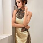 Priya Banerjee Instagram - About last night 🤍 For the launch of the new Mumbai flagship store by Gaurav Gupta couture 🤍 #shunya Wearing the one and only @gauravguptaofficial 🤍 Hair n makeup by my fav @makeupbychanch 😘 📸 @framingframesbyps