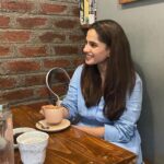 Priya Bapat Instagram - Coffee isn't just a drink, it's an emotion. Can you tell from my face? ☕️😌 Swipe left to know more 😄