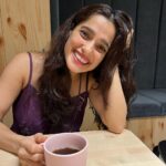 Priya Bapat Instagram - Coffee isn't just a drink, it's an emotion. Can you tell from my face? ☕️😌 Swipe left to know more 😄
