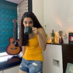 Priya Bapat Instagram - Coffee isn't just a drink, it's an emotion. Can you tell from my face? ☕️😌 Swipe left to know more 😄