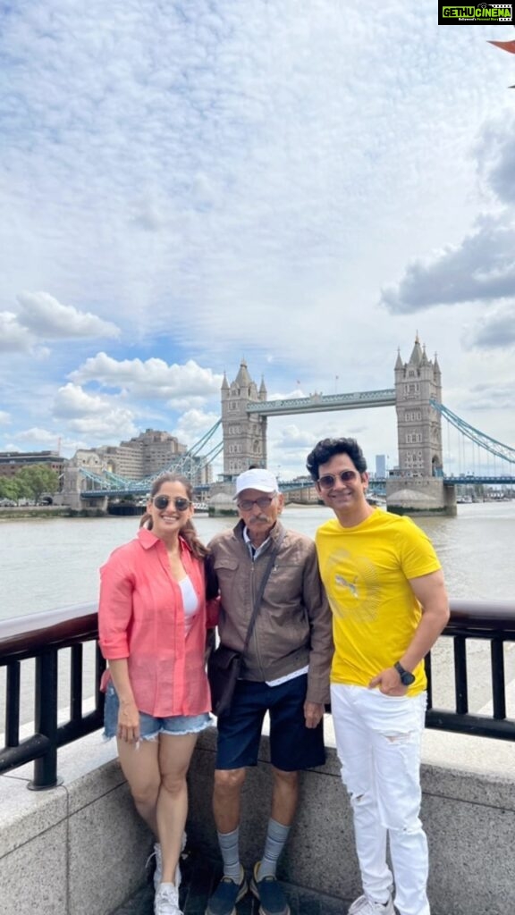 Priya Bapat Instagram - I had an absolutely incredible time in London this time around! It started as a work trip, but I managed to squeeze in a small vacation with my father😇. It was his first visit to London, and I couldn’t be happier that he enjoyed it. Spending quality time with our parents is truly priceless. I’ve always wished for my parents to explore the world and embark on new adventures. While my mom was only able to experience one international trip to Singapore (which I’m grateful for), I’m so so happy that my father could visit Singapore, Dubai, and now London with us. Here’s to many more unforgettable journeys together! Cheers!