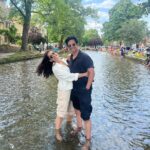Priya Bapat Instagram – In the freezing cold water 🧊❤️ Bourton-On-The-Water – The Cotswolds – Gloucestershire