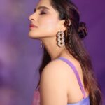 Priya Bapat Instagram - Close up 💜 #cityofdreams3 TOMORROW Outfit @anerabyav @manalirawat Style @bapatshweta Jewellery @bblinggbymeghana Make up @saurabh_kapade Hair @hairbymeghaa 📸 @shrutisbagwe