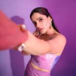 Priya Bapat Instagram - Close up 💜 #cityofdreams3 TOMORROW Outfit @anerabyav @manalirawat Style @bapatshweta Jewellery @bblinggbymeghana Make up @saurabh_kapade Hair @hairbymeghaa 📸 @shrutisbagwe