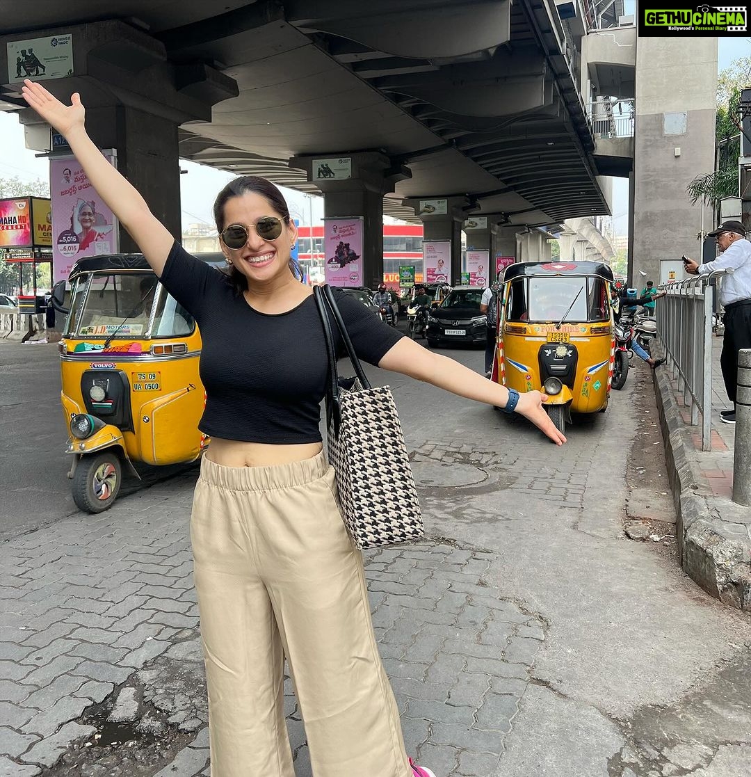 Priya Bapat Instagram - On the streets of Hyderabad 🛺