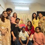 Priya Bapat Instagram – गौरी गणपती विसर्जन 🙏🏻
And …
What a wonderful day spent with these fantastic people ❤️ Thank you for coming home and adding to the festive joy!
Thank you @tara_c_tara For this lovely outfit ❤️