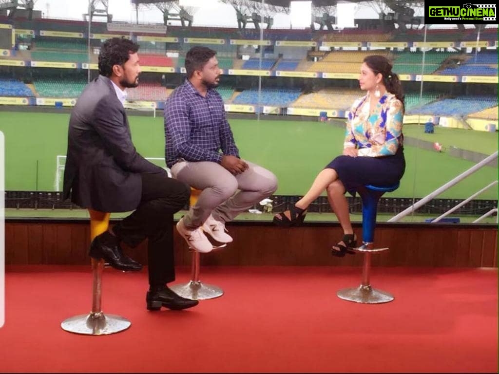 Priyaa Lal Instagram - In conversation with the legendary Indian Footballers @pradeepnp and feroz ikka Golden Memories 💛