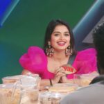 Priyanka M Jain Instagram - Pink love ♥ Outfit: @labelmacara Jewellery: @fashioncurvee #biggbossseason7 #biggbosstelugu #priyankajain #priyankabb7 #piyu #bb7 #starmaa #disneyplushotstar #BiggBossTelugu7 #priyankaonbbtelugu7 #BiggBossTelugu7 #biggboss7telugu