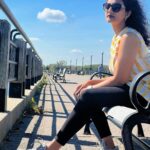 Priyanka Nair Instagram - Breathe in the sky’s tranquillity ☁️ #priyankanair #skyhasnolimit #newyork #traveler 📸 @akhil_kavalayoor