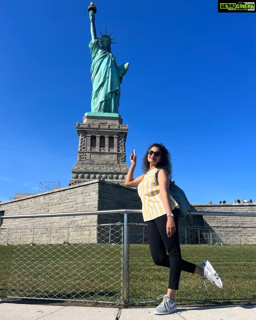 Priyanka Nair Instagram - Statue of liberty 🗽 #newyork #statueofliberty #priyankanair #usa