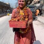 Priyanka Pandit Instagram - Braj ki holi 🥰jai jai shree radhe shyam Vrindavan