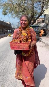 Priyanka Pandit Instagram - Braj ki holi 🥰jai jai shree radhe shyam