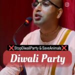 Priyanka Pandit Instagram - ❌Stop Diwali Party and Save Animals. On the name of Diwali party people are drinking alcohol, eating meat and doing gambling. This is very bad... Stop doing this on the name of Diwali party. Follow @harinamdas.official #diwaliparty #stopdiwaliparty #harinam_das #deepavali #festival #drinking #meat #gambling #alcohol #ram #positivity #negativity #diwali #vrindavan #ayodhya #dhanteras #bhaiduj #narakchaturdashi #iskcon #kartik #damodar #jaishreeram Please share as much as you can and save the life's on this Diwali. Thanks. Chant Hare Krishna Mahamantra daily and be Happy 😊 Vrindavan dham