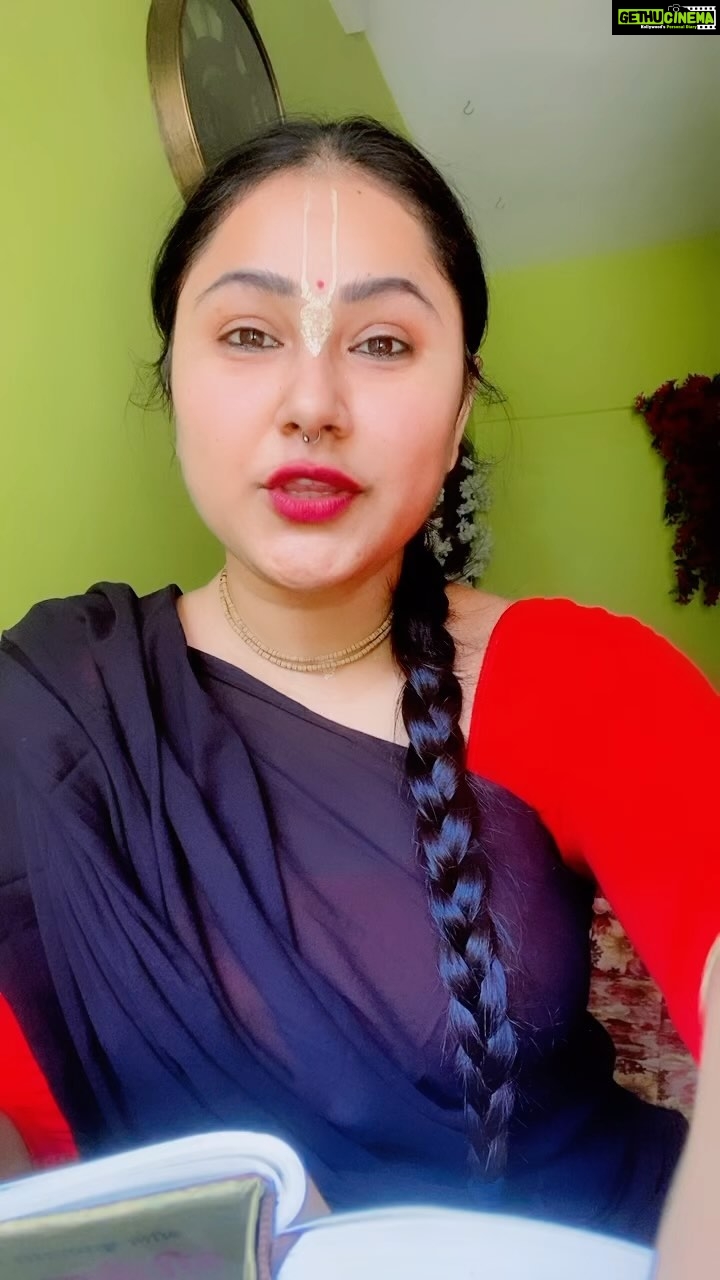 Priyanka Pandit Instagram - Chaitanya charitamrut 🥰 Aadi leela , caption 1 guru warg Shlok 65,66