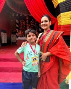 Priyanka Sarkar Instagram - শারদীয়া ১৪৩০...
#Chaturthi..
