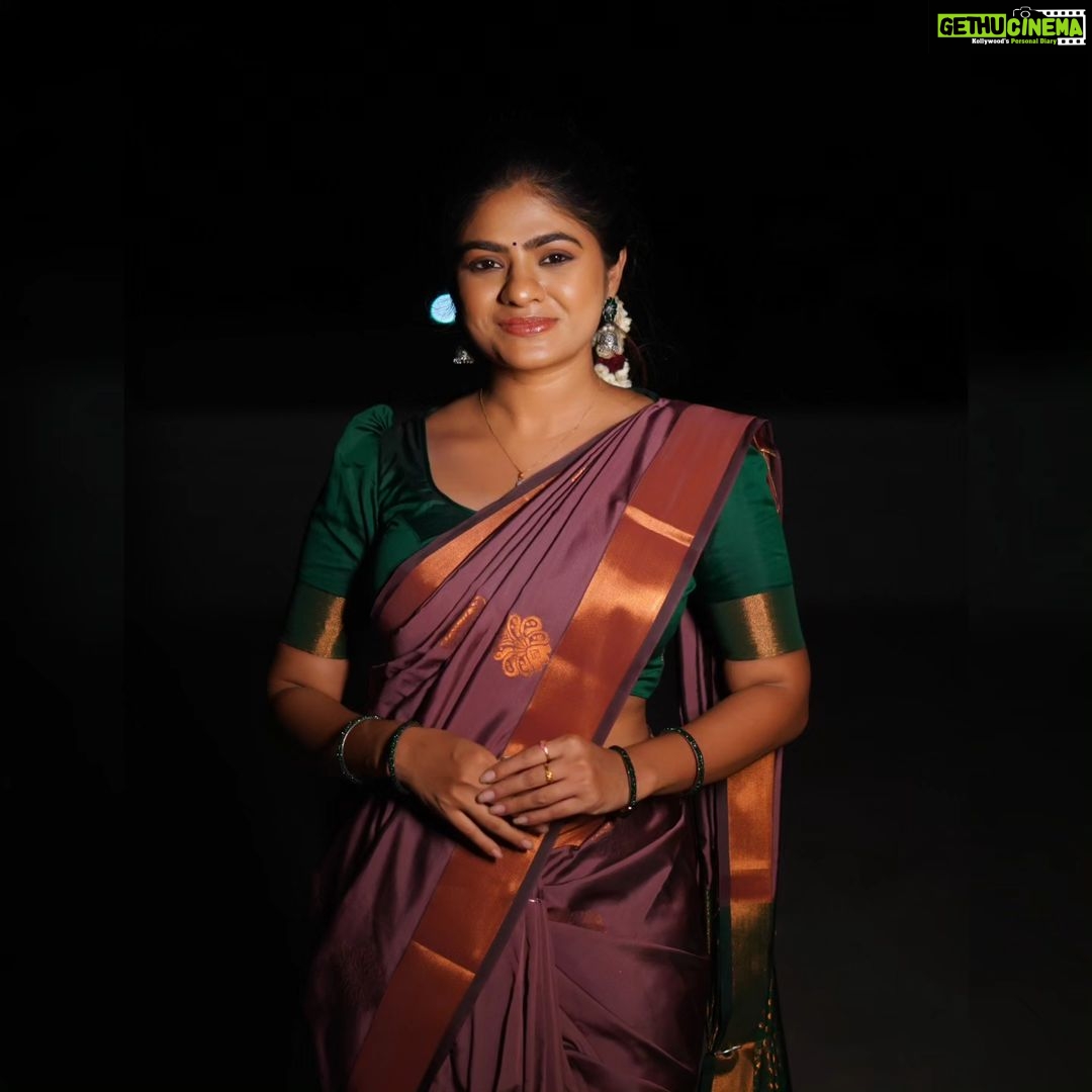 Priyankha Masthani Instagram - Pretty saree from @fashistorez Pc:- @ajay_clickers___photography_ Omalur, Salem district.