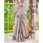 Priyankha Masthani Instagram - Thanks for the pretty saree @anicham_boutique Pc:- @multiple_photography_ Makeover:- @rashi__makeupartist Salem, Tamilnadu