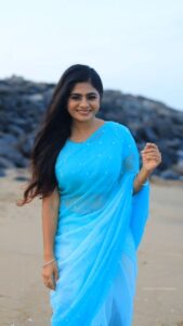 Priyankha Masthani Instagram - Nenje Nenje🤍
Vc:- @colorgram.photography 
Makeover:- @rashi__makeupartist