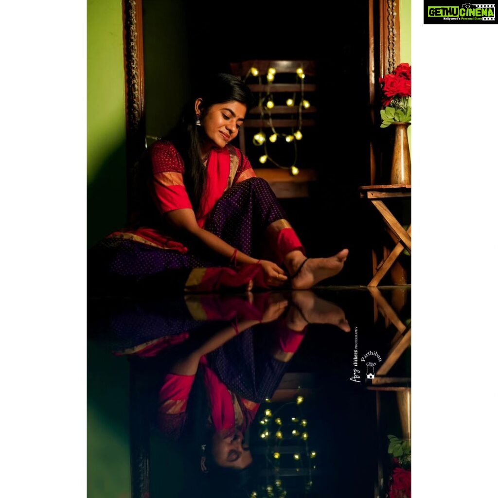 Priyankha Masthani Instagram - உன் நினைவுகளோடு பேசிப்பேசி ஊமை மொழியும் கற்றுக்கொண்டேன்🤍 Outfit:- @the_apparelstores Pc:- @ajay_clickers___photography_ Omalur, Salem district.