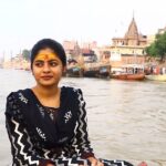 Priyankha Masthani Instagram - It's really a different experience in Kasi🥰 Full video link in Bio... Outfit:- @_vastiram_ Vc:- @ajay_clickers___photography_ Travel arranged by @salemsstravel ..thanks for giving this peaceful vibe... Kashi, Varanasi