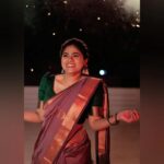 Priyankha Masthani Instagram - Advance happy Deepavali🥰 Thanks for pretty saree @fashistorez ..The color of saree is really awesome 😍 Pc:- @ajay_clickers___photography_ Omalur, Salem district.