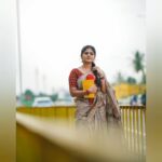 Priyankha Masthani Instagram - Thanks for the pretty saree @anicham_boutique Pc:- @multiple_photography_ Makeover:- @rashi__makeupartist Salem, Tamilnadu