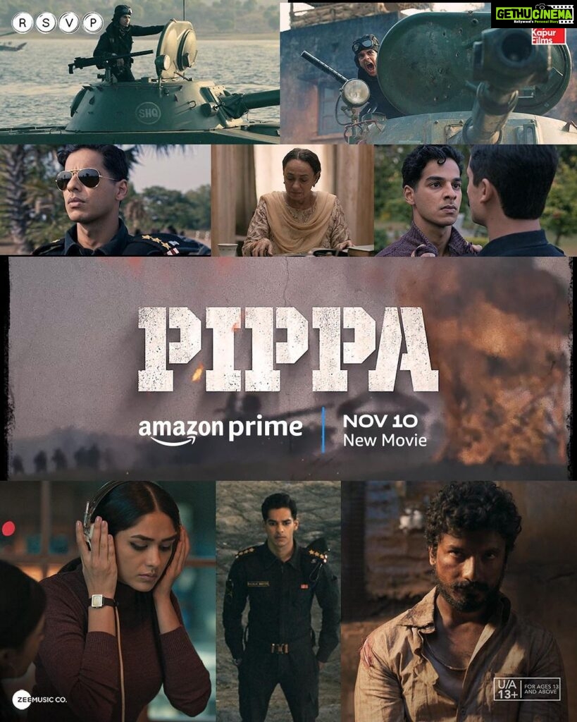 Priyanshu Painyuli Instagram - An untold story from the pages of history. Have you watched the #PIPPA trailer yet??🇮🇳💪 Trailer Out Now: Link In bio. #PippaOnPrime November 10th @primevideoin @ishaankhatter @mrunalthakur @priyanshupainyuli @sonirazdan @rajamenon @ronnie.screwvala #SiddharthRoyKapur @arrahman @brig.bsm @rsvpmovies #RoyKapurFilms @zeemusiccompany @malvika25