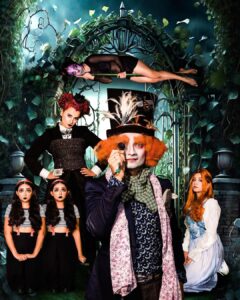 Priyanshu Painyuli Instagram - I had so much fun working on this theme for Halloween this year !! Inspiration forever @timburton My “Alice in Wonderland “,would not be complete with out you guys , Thank you @priyanshupainyuli for pulling off Madhatter so well , I can’t see anyone else doing this character other than you and Mr , Depp @vandanajoshi you are born a queen , and I think we should color your hair red very soon ❤️Oof too gorg @mostlysane only you could be your own twin , thank you so much for surrendering yourself into being Tweedle Dee and Tweedle Dum . @lipsa893 , I remember seeing one of your posts on the the pole , and I will give you the credit to this years theme , because Cheshire Cat was the first one to be cast 🥰 and you nailed it ! And without this artist called @portraitsbybalvindersingh I don’t think any of our jobs would shine so bright , and the editing team @portraitsbybalvindersingh , @studio3beez .. thank you thank you thank you . Happy Halloween everyone !! We now shall rest in the rabbit hole .