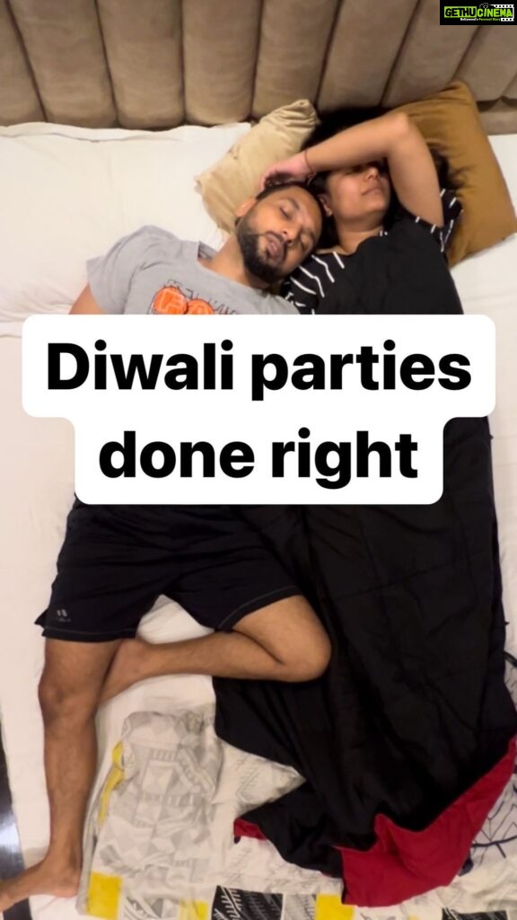 Punit Pathak Instagram - Some call us boring, some call us old… we don’t care as eventually it’s about having a good time! How many of you agree with this ??? . @nidhimoonysingh . #couplegoals #couplethings #iykyk #fun #dance #husband #wife #diwali #party #diwaliparty #psenitak