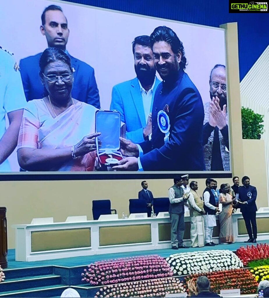 R. Madhavan Instagram - It brings me immense pride to witness your National award win and contribute to the moment by crafting this personalized Bandgala Suit for you. Your achievements are truly inspiring, and I take great pride in all that you accomplish @actormaddy Vigyan Bhawan, New Delhi