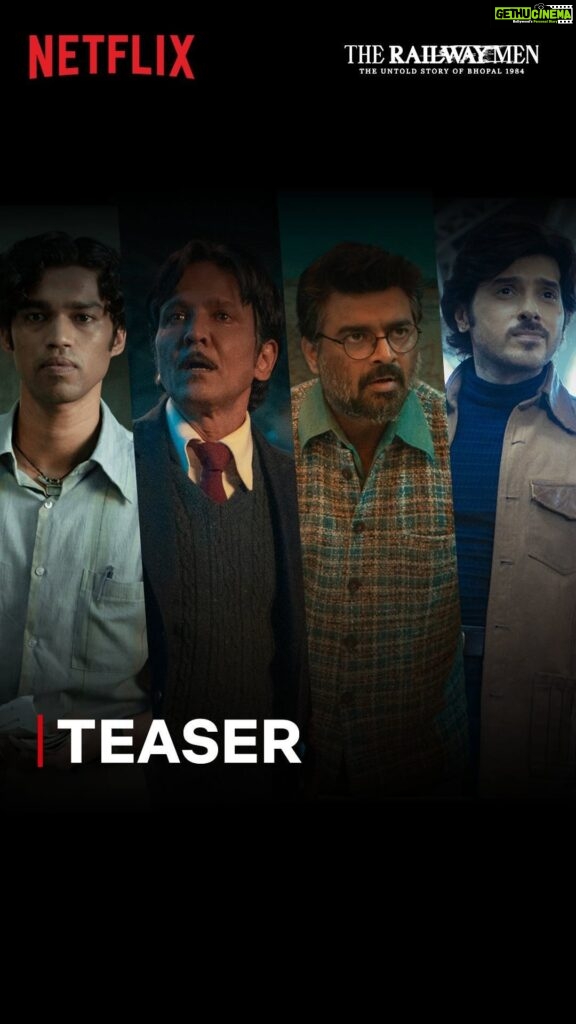R. Madhavan Instagram - One tragic night that stirred the entire nation and four heroes who fought through it all. Here’s the teaser for #TheRailwayMen - a four episode series inspired by true stories. Arrives November 18, only on Netflix! #TheRailwayMenOnNetflix @actormaddy @kaykaymenon02 @divyenndu @babil.i.k @shivrawail @aayush.03 @yogendramogre @netflix_in @yrf #YRFEntertainment