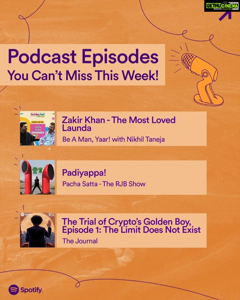 RJ Balaji Instagram - Our weekend plans? We’ve got these podcast episodes to tune into🍿 Links in the bio!