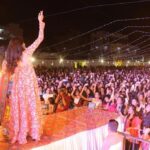 Rachana Inder Instagram - This was one special girls night! Nothing like the ordinary, there was only joy and good-will. Grateful to be a part of this beautiful Durga event where all my ladies here danced their heart out. Love and only love for Bidar 🫶 This one will always be special 👗: @maya_designer_studio_