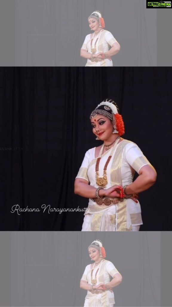 Rachana Narayanankutty Instagram - Dance of Damsels! A short from my choreography of Durga Tharangam. I have tried to infuse Odissi elements into this choreography in a way that harmonized with the context, character and more importantly Music. This thought was highly appreciated by many dancers, dance lovers and critiques who keenly observed the blend of music and dance for this particular scene. Beautifully composed by my sister @bhagya_92 , also soulfully rendered by her and versatile musician @sangeeth_mt . #durgatharangam #narayanatheertha #kuchipudi #rachananarayanankutty #kuchipudidance #kuchipudidancer #kūchipūdi