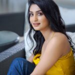 Rachel David Instagram - felt like a Kesari bath // 👀💛 . . . #sihi #sihiforsihi #ifyouknowyouknow 📸 @rejibhaskar_ 💄 @makeupandhairbysagallya 👗@_susan_lawrence_
