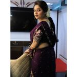 Rachita Ram Instagram - 💜 Outfit by @sindhureddyofficial Styling @varshini_janakiram Hair & Makeup @paramesh_hairstylist & @nageshmakeover09