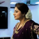 Rachita Ram Instagram - 💜 Outfit by @sindhureddyofficial Styling @varshini_janakiram Hair & Makeup @paramesh_hairstylist & @nageshmakeover09