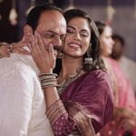 Radha Instagram - I couldn’t be more proud of the young woman we giving to a new family soon. May God richly bless you with a happy and successful married life. Can’t call myself lucky for being able to choose this beautiful family for you. As I believe the marriage is about two families coming together. My heart is right now running with lots of mixed emotions. But the greater vibration is just your love and happiness. Karthu you are the best daughter any mother can wish for. You have been the best gift for our families. Thank you Love for this wonderful experience you have given me. 😘😘😘😘 📸 @makemydayphotography