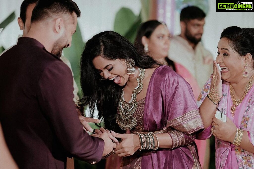 Radha Instagram - I couldn’t be more proud of the young woman we giving to a new family soon. May God richly bless you with a happy and successful married life. Can’t call myself lucky for being able to choose this beautiful family for you. As I believe the marriage is about two families coming together. My heart is right now running with lots of mixed emotions. But the greater vibration is just your love and happiness. Karthu you are the best daughter any mother can wish for. You have been the best gift for our families. Thank you Love for this wonderful experience you have given me. 😘😘😘😘 📸 @makemydayphotography