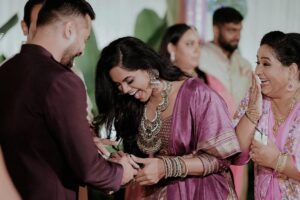 Radha Instagram - I couldn’t be more proud of the young woman we giving to a new family soon. May God richly bless you with a happy and successful married life. Can’t call myself lucky for being able to choose this beautiful family for you. As I believe the marriage is  about two families coming together. My heart is right now running with lots of mixed emotions. But the greater vibration is just your love and happiness. Karthu you are the best daughter any mother can wish for. You have been the best gift for our families. Thank you Love for this wonderful experience you have given me. 😘😘😘😘

 📸 @makemydayphotography
