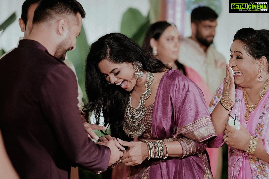 Radha - 27.9K Likes - I couldn’t be more proud of the young woman we giving to a new family soon. May God richly bless you with a happy and successful married life. Can’t call myself lucky for being able to choose this beautiful family for you. As I believe the marriage is about two families coming together. My heart is right now running with lots of mixed emotions. But the greater vibration is just your love and happiness. Karthu you are the best daughter any mother can wish for. You have been the best gift for our families. Thank you Love for this wonderful experience you have given me. 😘😘😘😘
📸 @makemydayphotography
