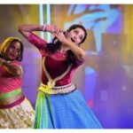 Radhika Narayan Instagram - Dance, my first love! This was for Yuva Dasara 2023. What an incredible experience!! Thank you Mysuru! ❤️🙏 #throwback Outfit: @laxmikrishnaofficial Choreography: @anil_kumar_choreographer 📸: @arunmysur_official