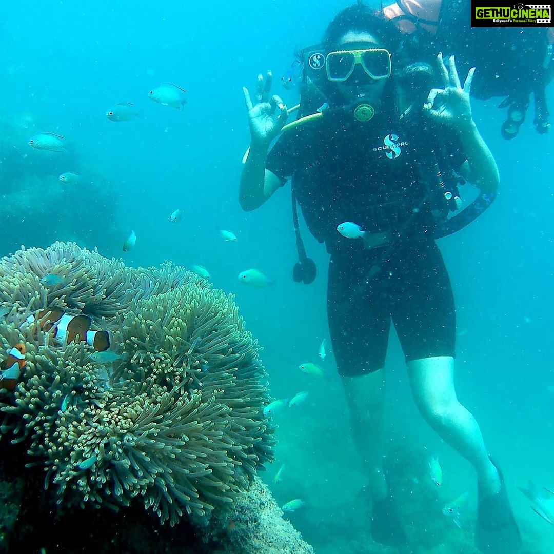 Raima Sen Instagram - #scubadiving 💚💙 Havelock Island