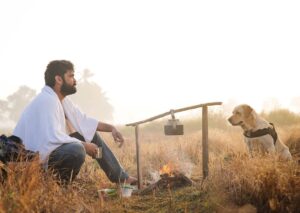 Rakshit Shetty Instagram - Not every experience has to be extraordinarily beautiful to bring one joy. Happiness resides in small fleeting moments of life. For you. For me. For Dharma & his Charlie 😊
#777CharlieDiaries 

PC: @guru_kaup

#777Charlie @kiranraj_k @paramvah_studios