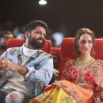 Rakshit Shetty Instagram - When right people with right intentions come together and pour in their energy towards one work, the collective energy becomes one entity. This event was filled with that energy and many of us felt it. TWould like to thank the whole team which worked day and night organising the trailer launch event. @Danishsait, you made the event lit 🔥. Thank you brother 🤗. Thanks @pragathirishabshetty for styling and @camerasenthil for the amazing pics. Thank you all for the overwhelming response towards the trailer. Love you all
