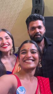 Rakshit Shetty Instagram - they didn’t get the colour code memo but still, looking like a…? 💃🏻💃🏻💃🏻💃🏻 
#SSESideBTrailerLaunch