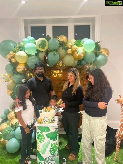 Rambha Instagram - My little Shivin turned 5 this September 😍🥰😘😘You're the greatest blessing I've ever been bestowed.🥰my prayer to bring you abundance of joy today and everyday ❤️I love you Infinitly ♾️ ❤️ 💖 ♥️ kannama😘#birthday #celebration #family #familytime #love #love #kids #son #life